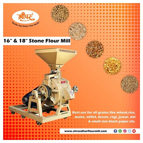 Semi Automatic Commercial Flour Mill Machine Price List 10 HP 200 Kg