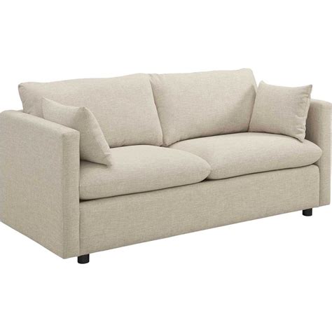 Antonio Upholstered Fabric Sofa Beige | Fabric sofa, Beige sofa, Beige ...