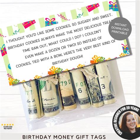 Birthday Money Envelopes Birthday Money T Printable 16th 18th