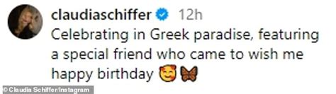 Claudia Schiffer Showcases Her Jaw Dropping Figure In A Patterned Bikini As She Rings In