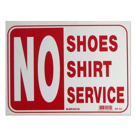 Neoplex No Shoes No Shirt No Service Sign Wayfair Canada
