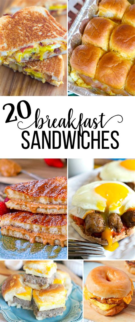 20 Breakfast Sandwiches