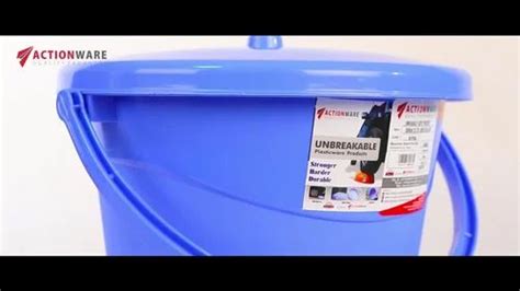 L Blue Plastic Bucket For Household With Handle At Rs In Raipur