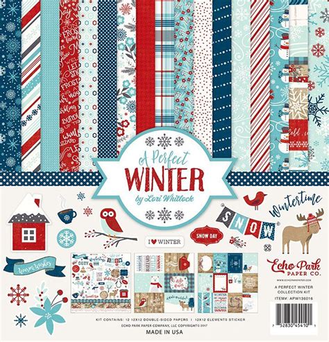 Echo Park A Perfect Winter 12x12 Collection Kit Echo Park Paper