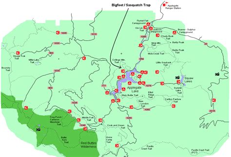 Rogue River National Forest Map California