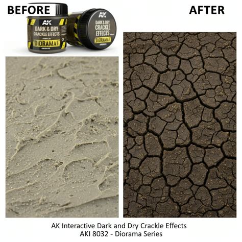 AK Interactive Dark and Dry Crackle Effects 100ml AKI 8032 • Canada's