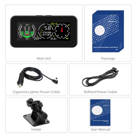 Mrcartool M Gps Inclinometer Hud With Compass For Off Road Suv