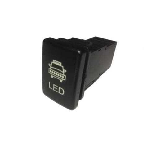 Кнопка автомобильная врезная с подсветкой "LED' 12в с разъемом - купить ...