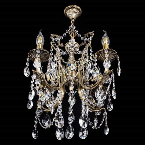Люстра бронзовая Матильда №4 Лучик Гусь-Хрустальный купить в интернет ...