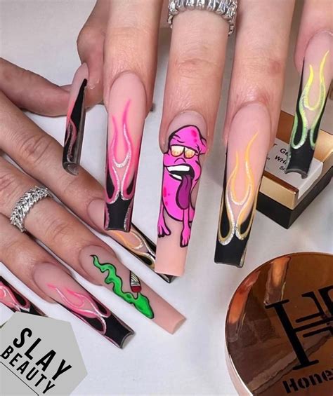 Hot Shot Jet Set Babe Custom Press On Nails Slaylebrity