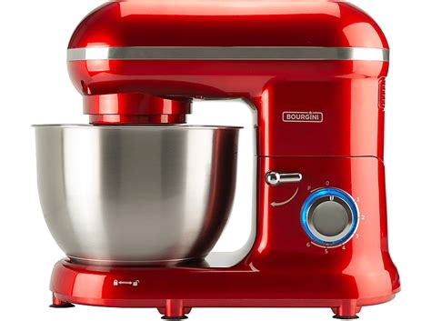 BOURGINI Klassischer Küchenchef Küchenmaschine Rot (1300 Watt) | SATURN