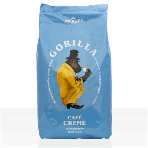 Gorilla Cafe Creme Kaffee 1kg Kaffeebohnen | Coffeefair