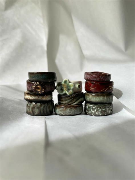 ﾟ . | Ceramic jewelry, Clay jewelry, Funky jewelry