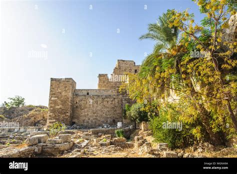 Byblos Crusader Castle Lebanon It Was Built By The Crusaders In The