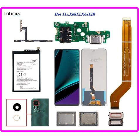 อะไหล สายแพร infinix Hot s X X B กระจกเลนสกลอง แบตเตอร BL GX หนาจอ LCD ลำโพงห
