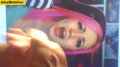 Guy Jerking Off Cock And Cum On Panser Girl From Youtube And Twitch Porn Video Tnaflix