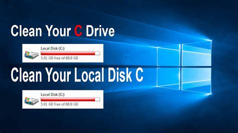 How To Clean C Drive Local Disk C In Windows For More Free Space