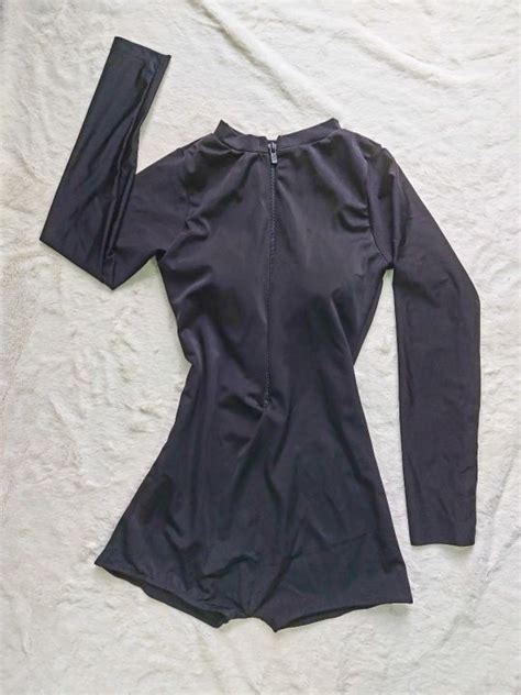 Đồ bơi nữ kín đáo tay dài dây kéo đùi chống nắng giữ nhiệt khi bơi Bikini SG Lazada vn