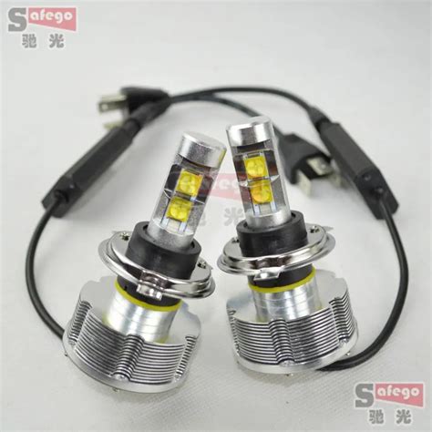 Car H4 Led Headlight Hi Lo Bulbs Eti 60w 6000lm Super Bright White Auto Led Car Headlight H4 Led