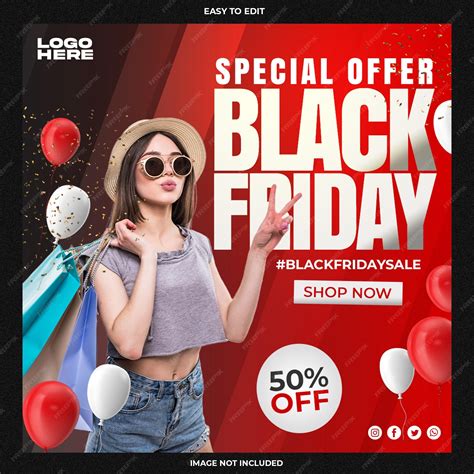 Premium Psd Black Friday Sale Template