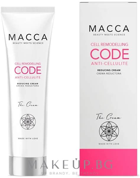 Macca Cell Remodelling Code Anticellulite Reducing Cream