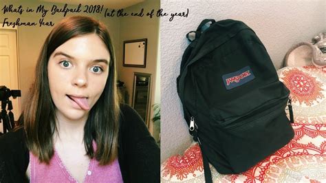 Whats In My Backpack At The End Of The Year 2018 Youtube