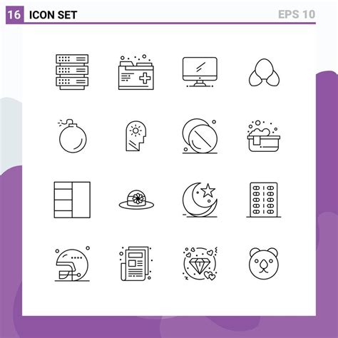 Stock Vecteur Ic Ne Pack De Ligne Panneaux Et Symboles Pour V Tements Bikini Ordinateur Plage