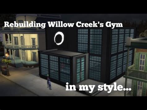 Willow Creek Gym Speed Build The Sims Youtube