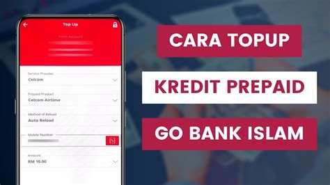 Cara Tambah Nilai Kredit Prepaid Melalui Aplikasi GO By Bank Islam I