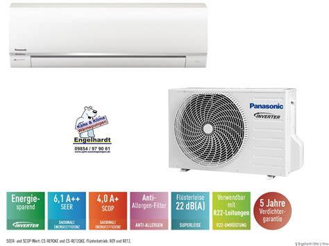 Panasonic RE Wandklimaanlage Mir Standard Inverter CS RE9QKE Bis CS