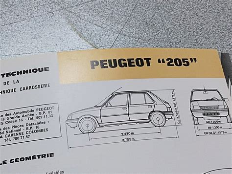 Rta Rtc Revue Technique Carrosserie Tude Documentation Peugeot N