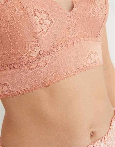 Aerie Hibiscus Lace Padded Halter Bralette