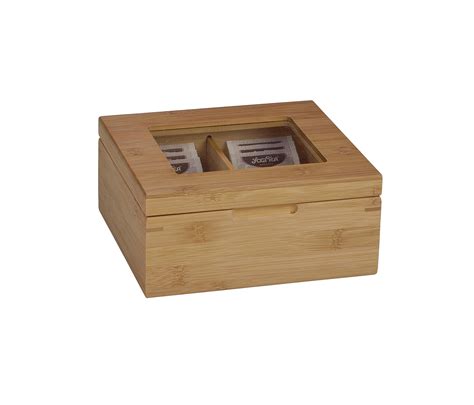 Tea And Coffee Boxes Bamboo Tea Box 4p 20x18x9 Architonic