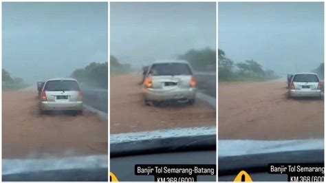 Viral Jalan Tol Semarang Batang Banjir Usai Hujan Deras