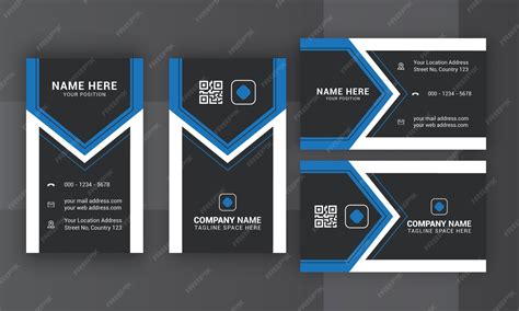 premium vector vertical business card design high quality