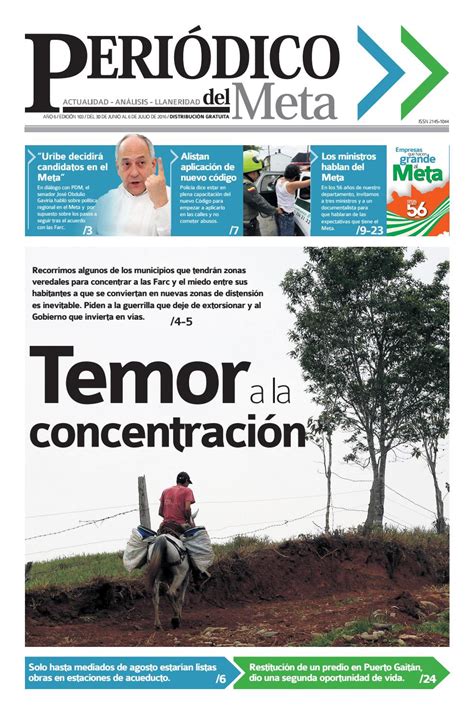 PeriÓdico Del Meta EdiciÓn 103 Junio 30 A Julio 6 De 2016 By Periodico