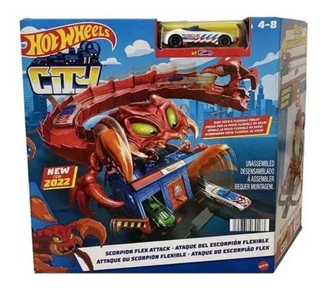 Hot Wheels City Pista Ataque Do Escorpião Flex Mattel Hdr32 Parcelamento sem juros