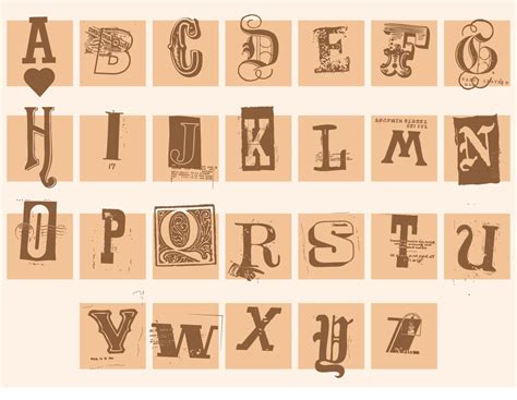 Best Free Vintage Alphabet Letter Printables Printablee More