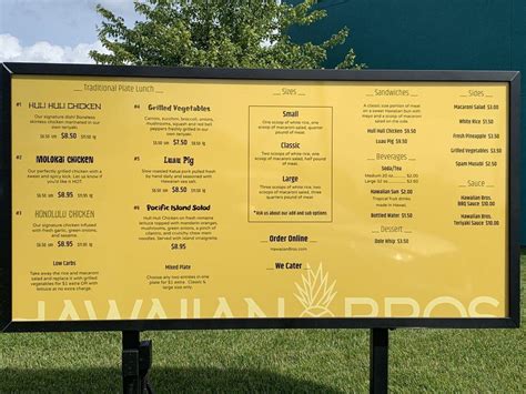 Menu At Hawaiian Bros Island Grill Restaurant Belton