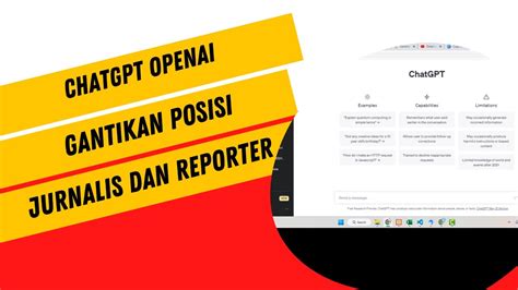 Mengantikan Jurnalis Dan Reporter Cukup Pakai Chatgpt Yoas Seo Dan