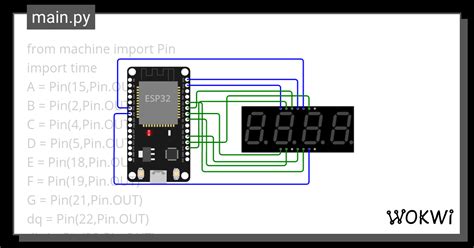 变数多段数码管 Copy 2 Wokwi Esp32 Stm32 Arduino Simulator