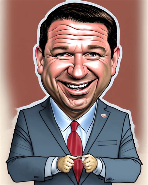 Ron Desantis Caricature · Creative Fabrica