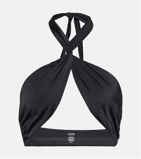 Helix Bikini Top In Black Jade Swim Mytheresa