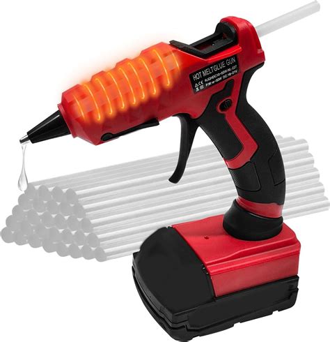 Amazon AH Battery Cordless Hot Glue Gun Suitable For Milwaukee M V Li Ion Battery