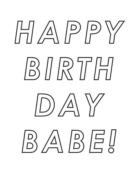 Birthday Babe By LIVE LOVE Postable