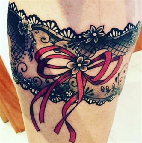 50 Leg Garter Tattoos Ideas And Designs For Women 2018 TattoosBoyGirl