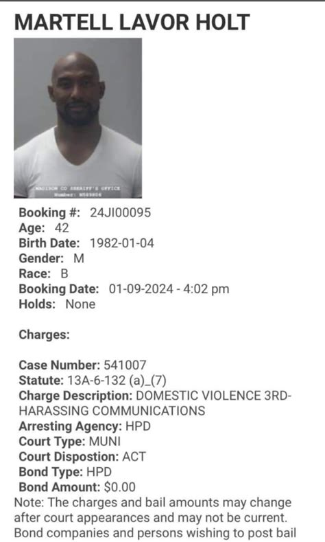 ‘Love & Marriage: Huntsville’s Martell Holt Arrested On Domestic ...