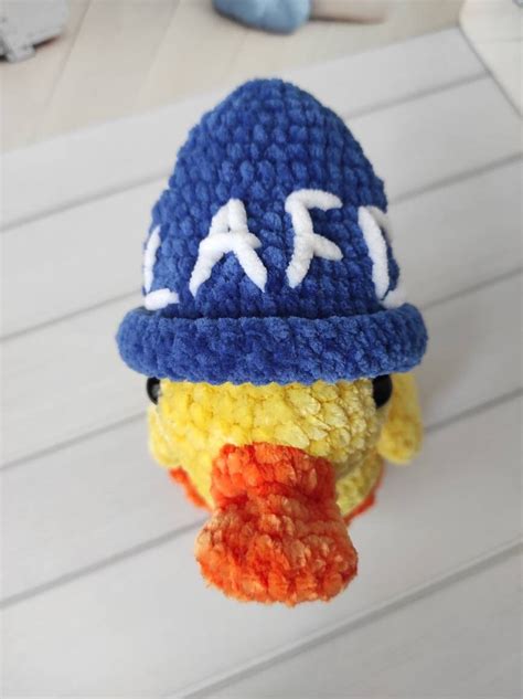 Mcyt Quackity Duck Lafd Beanie Inspired Duck Crochet Plush Etsy