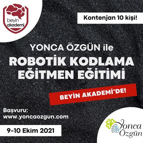 Robotik Kodlama Eğitmen Eğitimi yoncaozgun