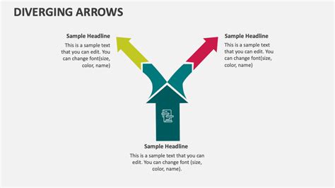 Diverging Arrows Powerpoint And Google Slides Template Ppt Slides